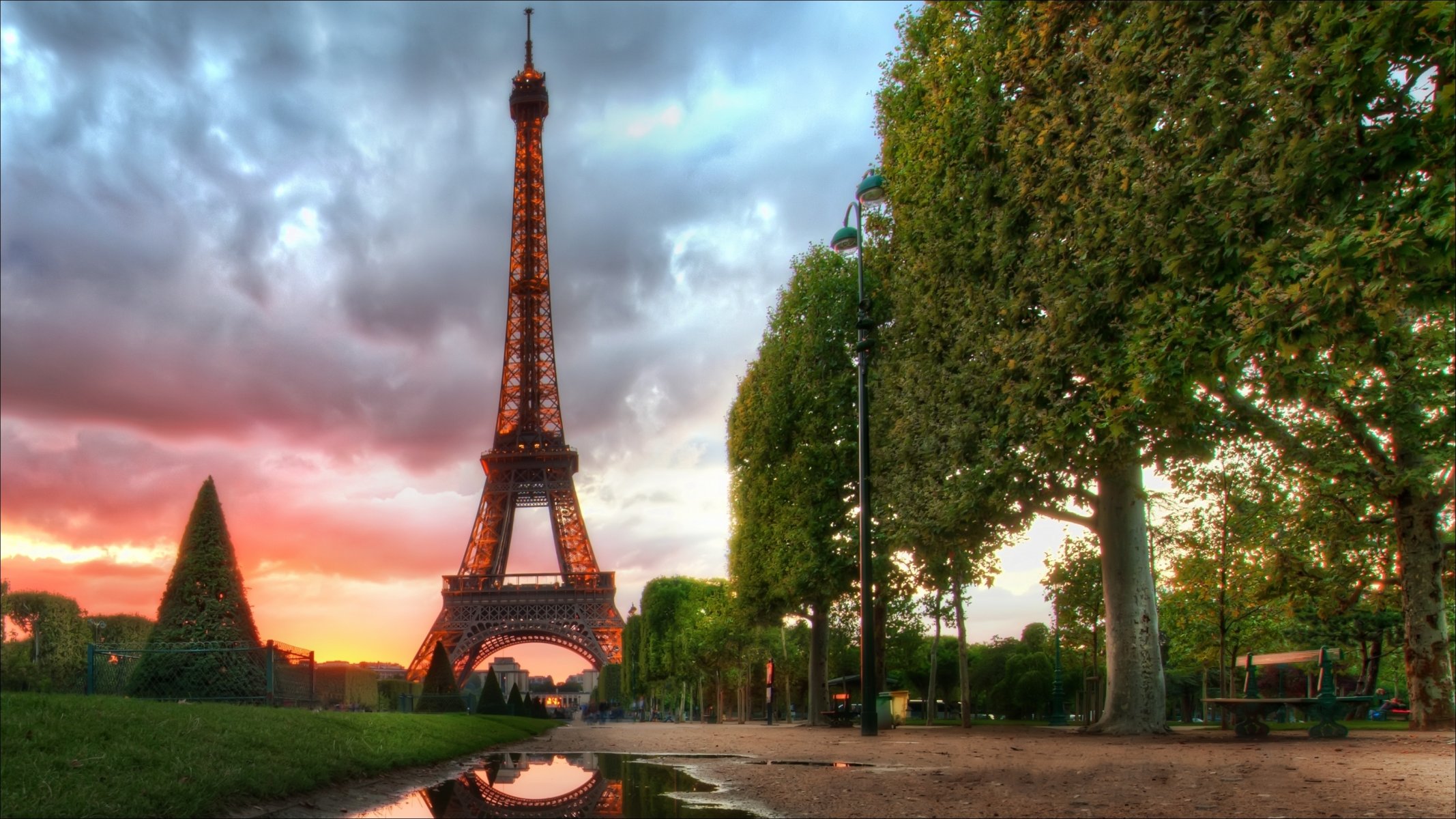 france paris eiffel tower night morning eyffelevaya tower
