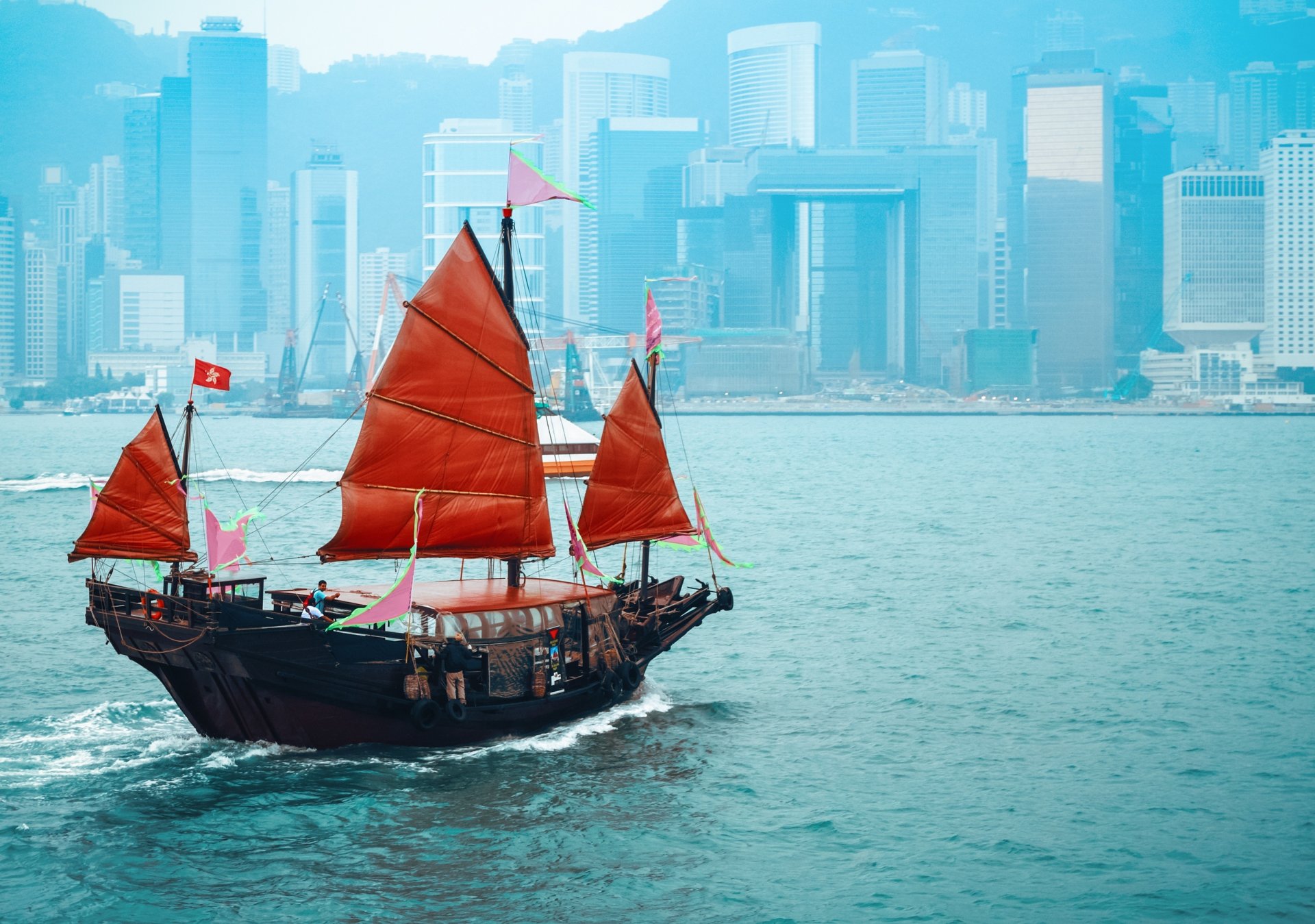china edificios nave velas