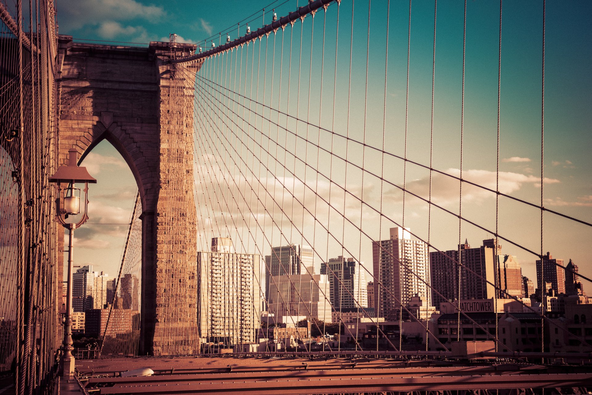 new york ponte di brooklyn edifici