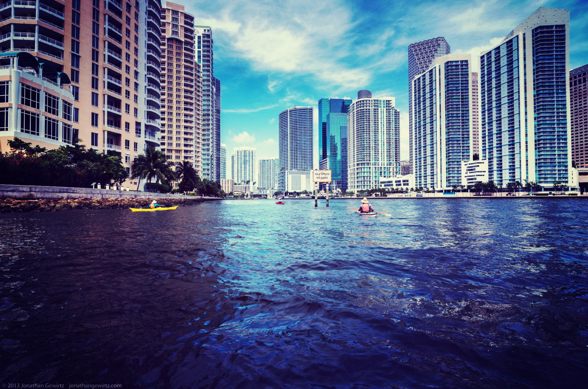 miami florida acqua grattacieli case edifici