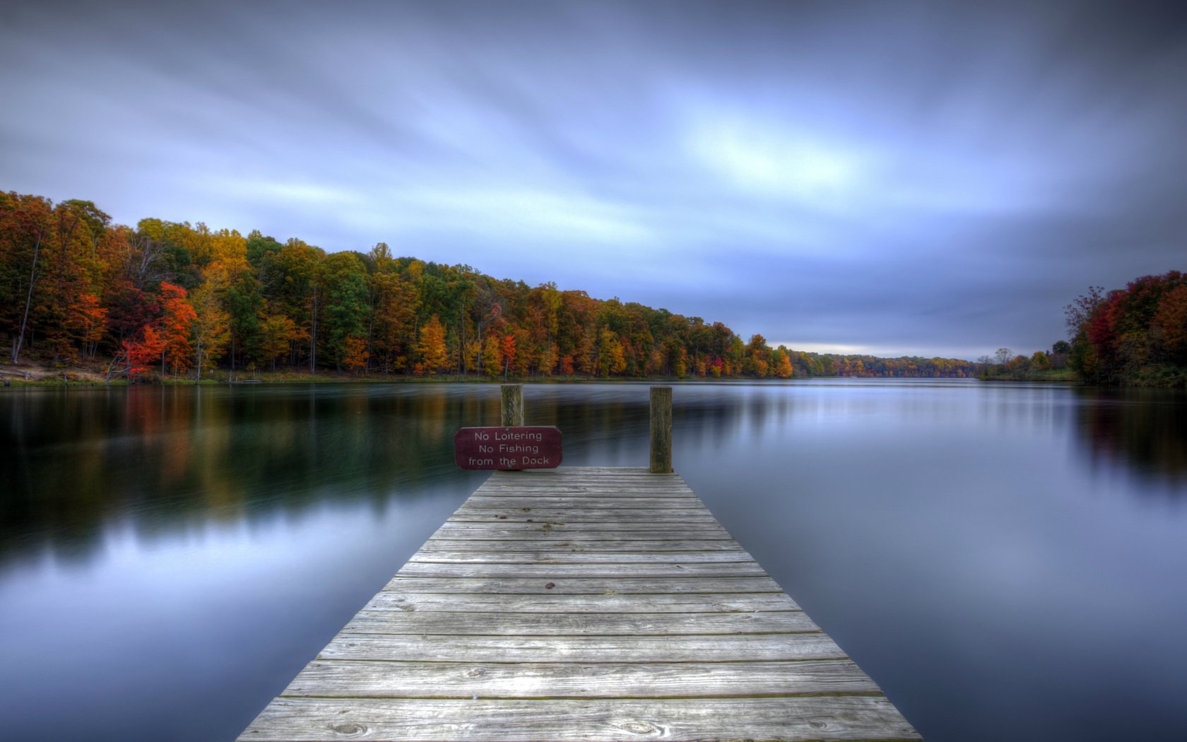 wooden surface the bridge lake water