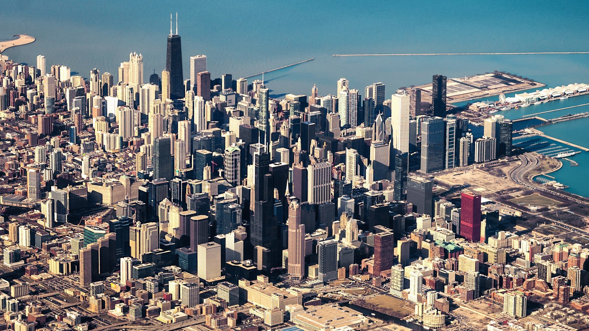 illinois chicago états-unis gratte-ciel métropole hauteur