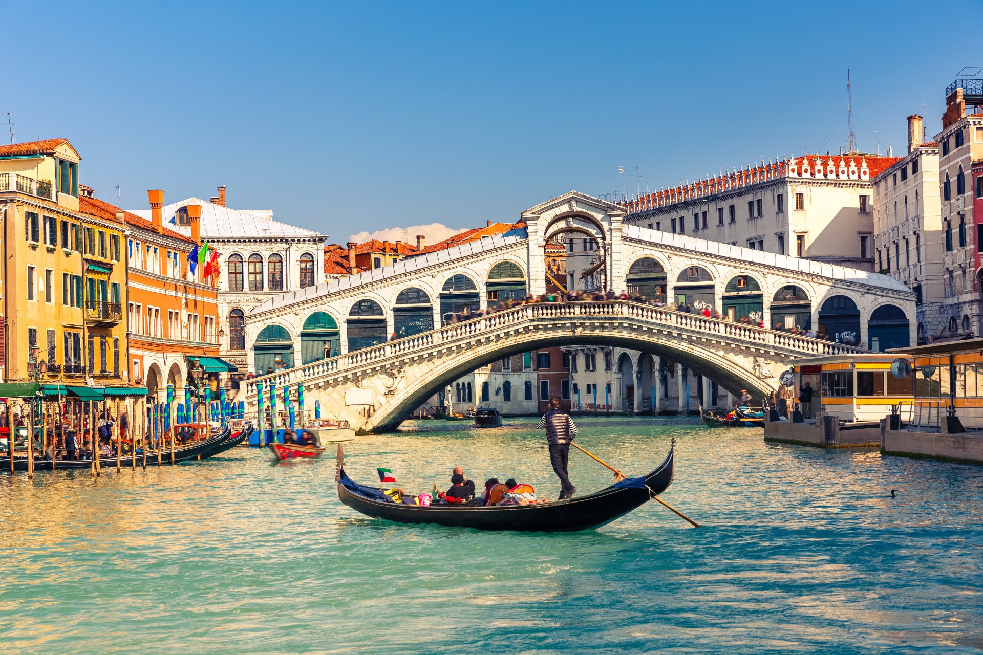 ponte di rialto venezia italia grand canal canal grande canal grande gondola edifici ponte canale