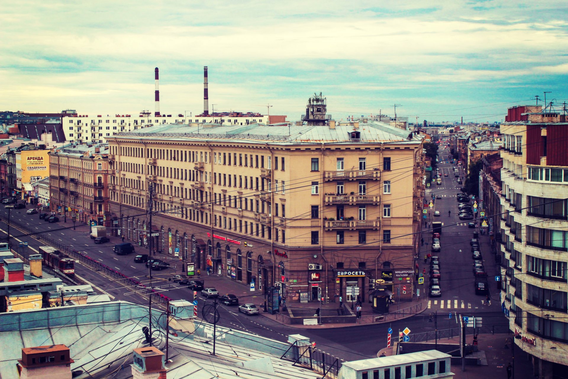 saint-pétersbourg peter russie saint-pétersbourg leningrad rue maisons bâtiments toits