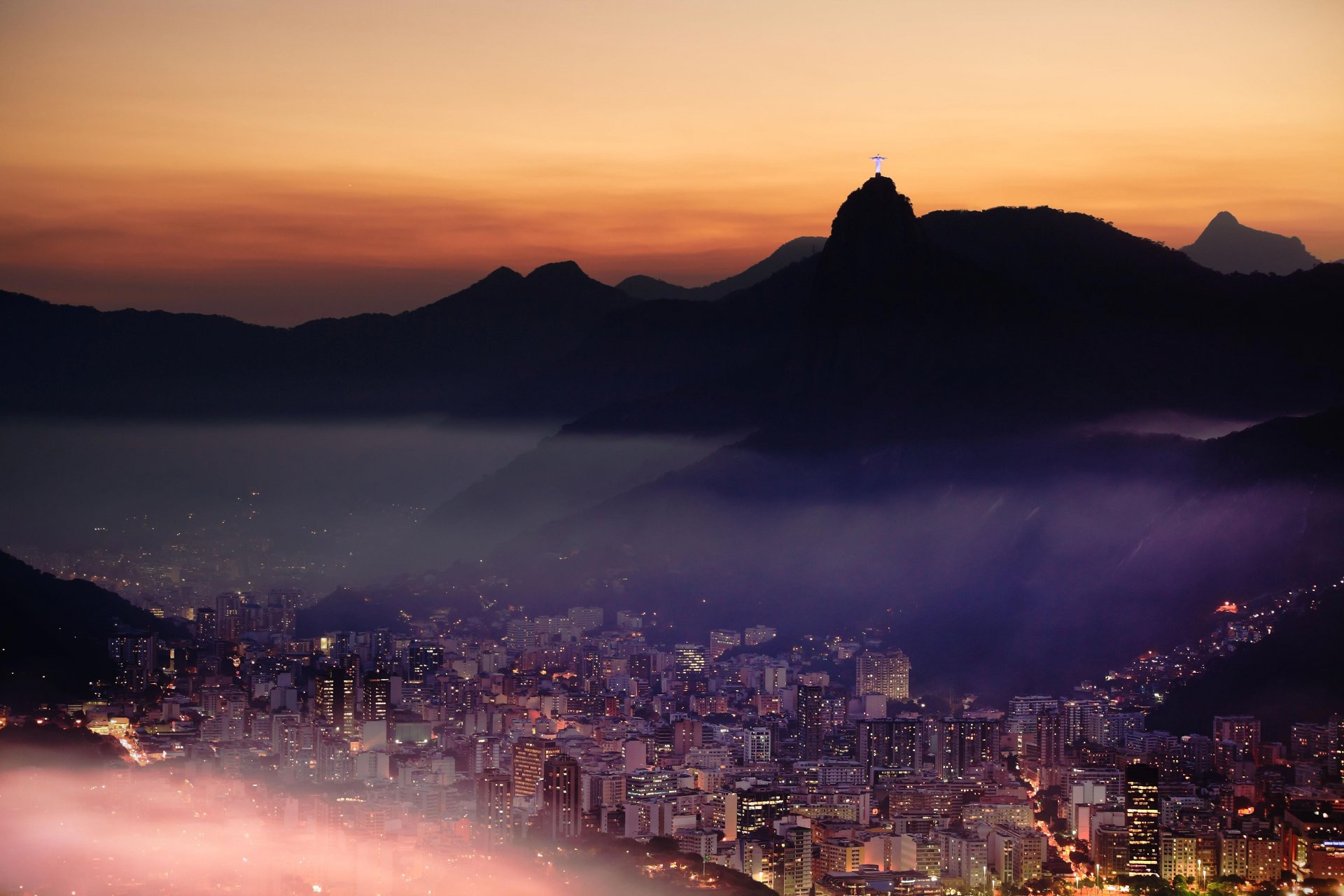 rio de janeiro rio de janeiro ville lumières montagnes