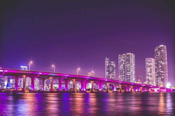 Night Bridge in Florida
