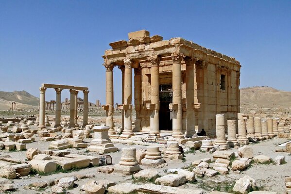 Starożytne syryjskie miasto Palmyra