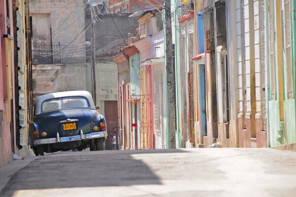 Car at home on the streets of Santiago