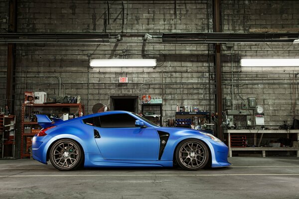 Nissan tuning voitures bleu couleur
