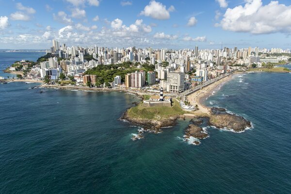 El Salvador, Brasil, vista de pájaro