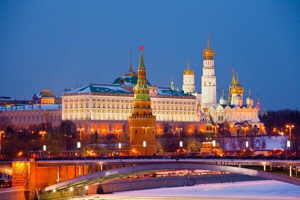 Россия, Москва прелесть ночного города