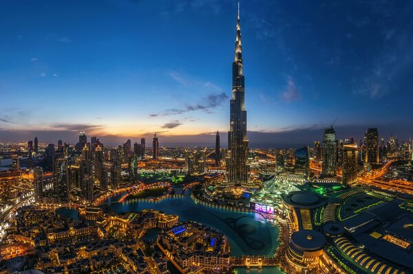 Beautiful city of Dubai, Burj Khalifa Tower