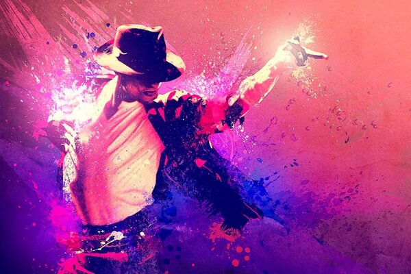 Imagen artística de Michael Jackson
