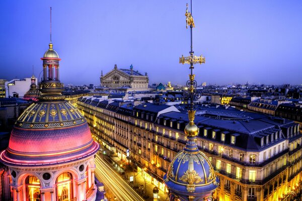 Architecture of the Grand Opera Palace in Paris