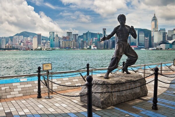 Monumento al grande maestro di arti marziali