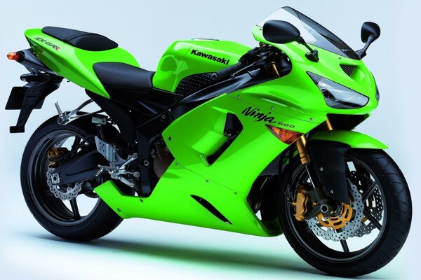 Zielony Kawasaki jest piękny i szykowny