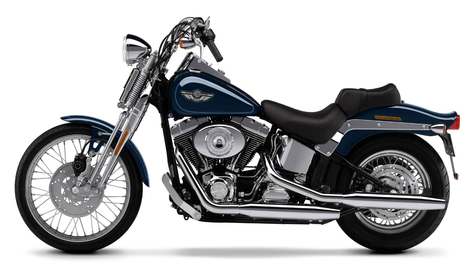 blau harley davidson motorrad