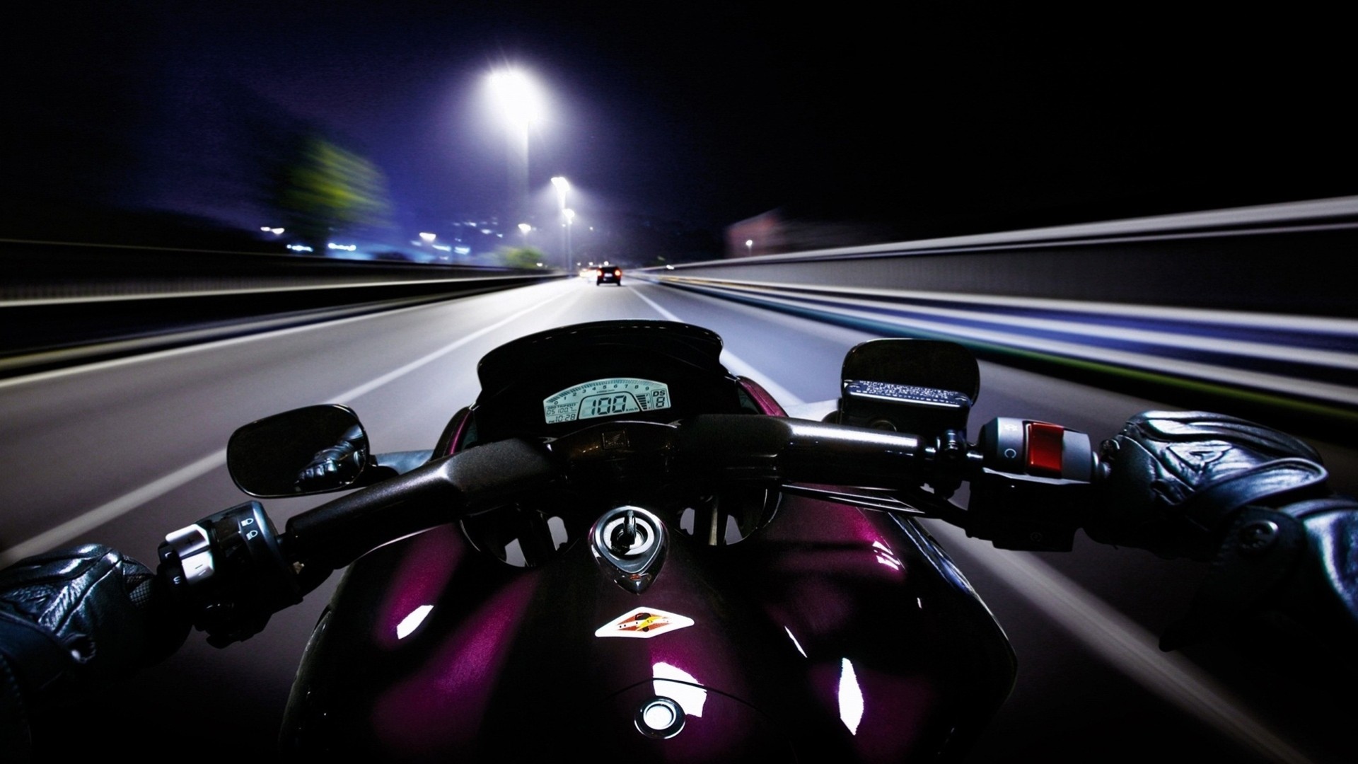 notte viaggio notte moto