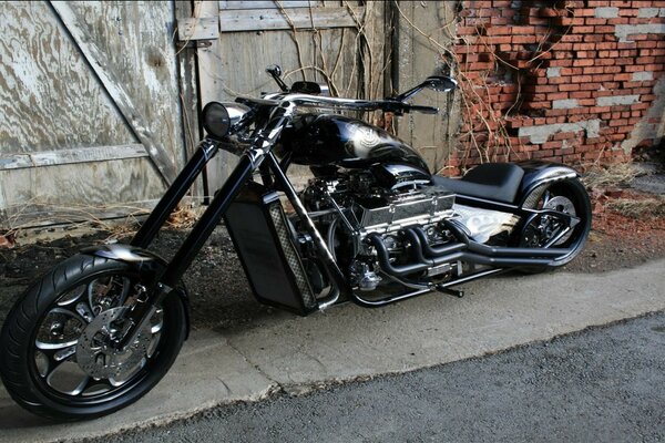 Moto bike chopper black