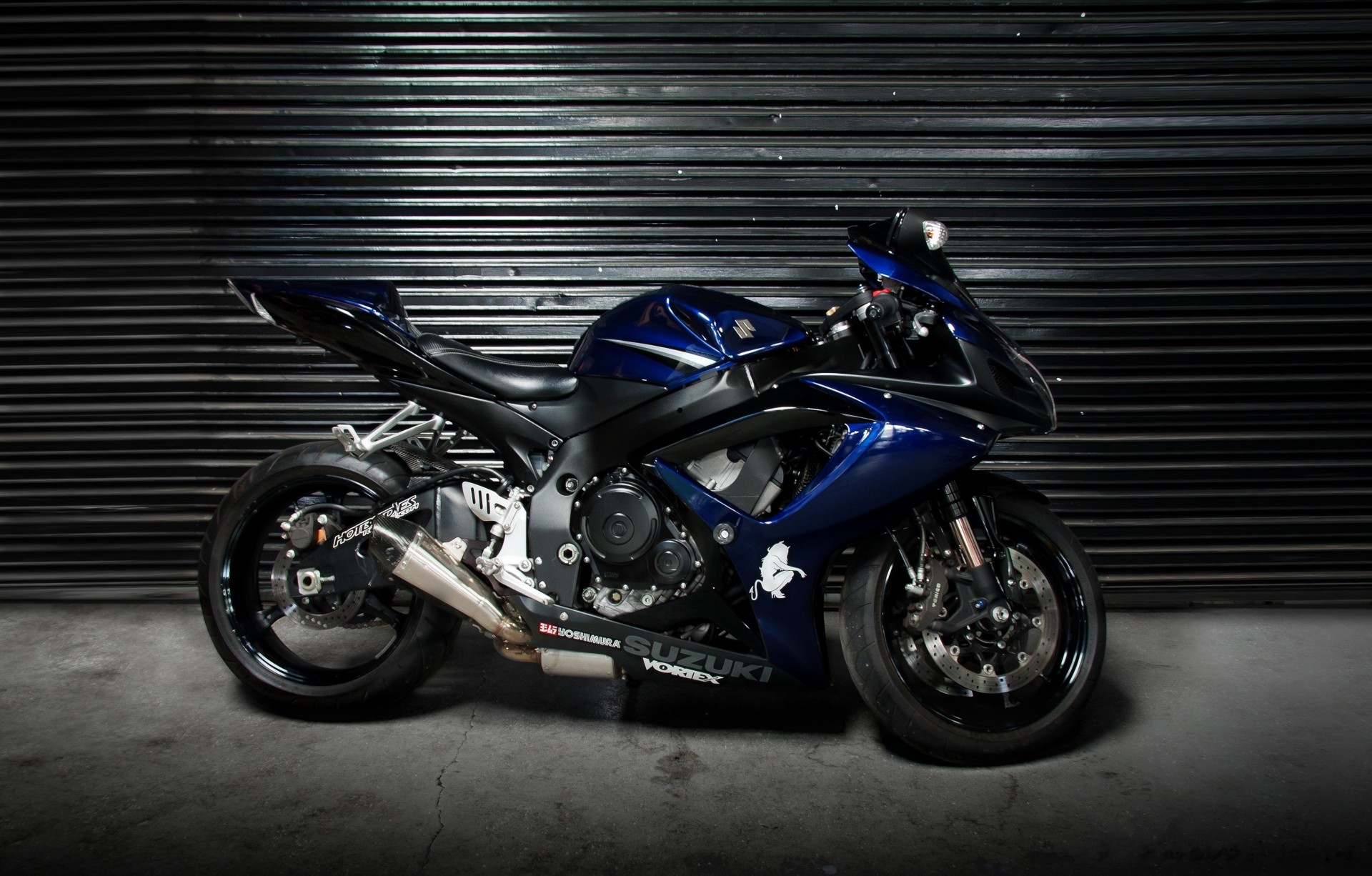 moto suzuki supersport blu gsx-r1000