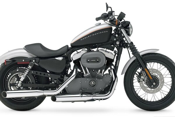 Schwarzes modisches und cooles Harley-Motorrad