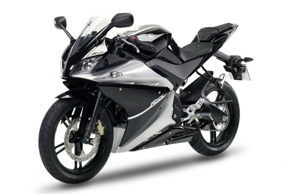 Black Silver Yamaha Motorcycle