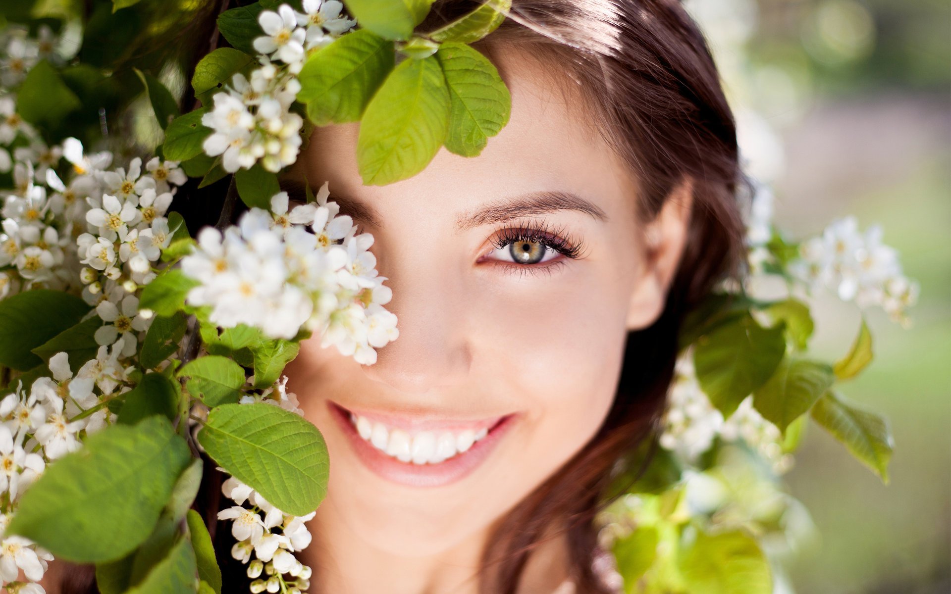 cereza de pájaro cara chicas blanco