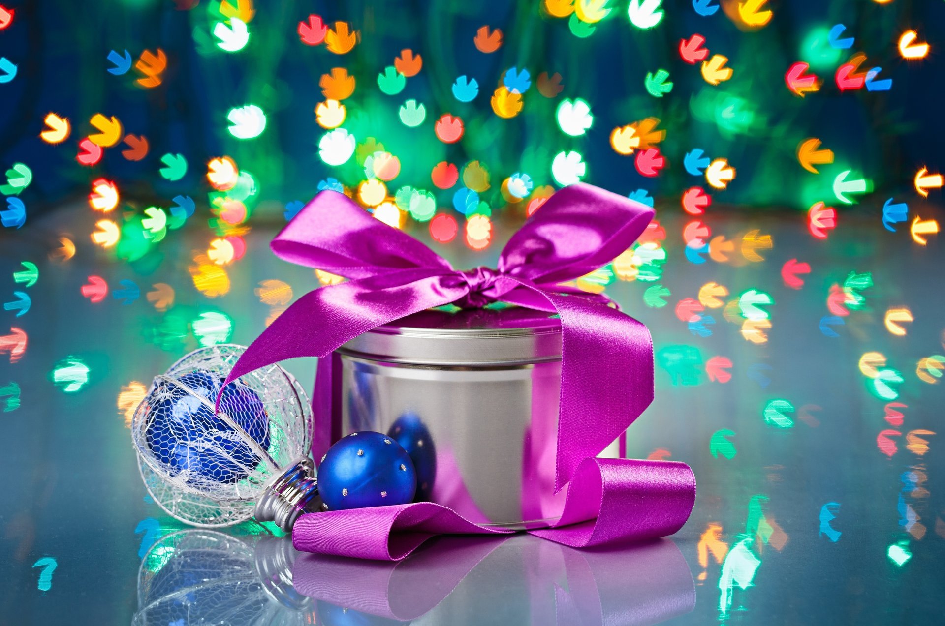 regalo bokeh giocattolo di natale vacanza