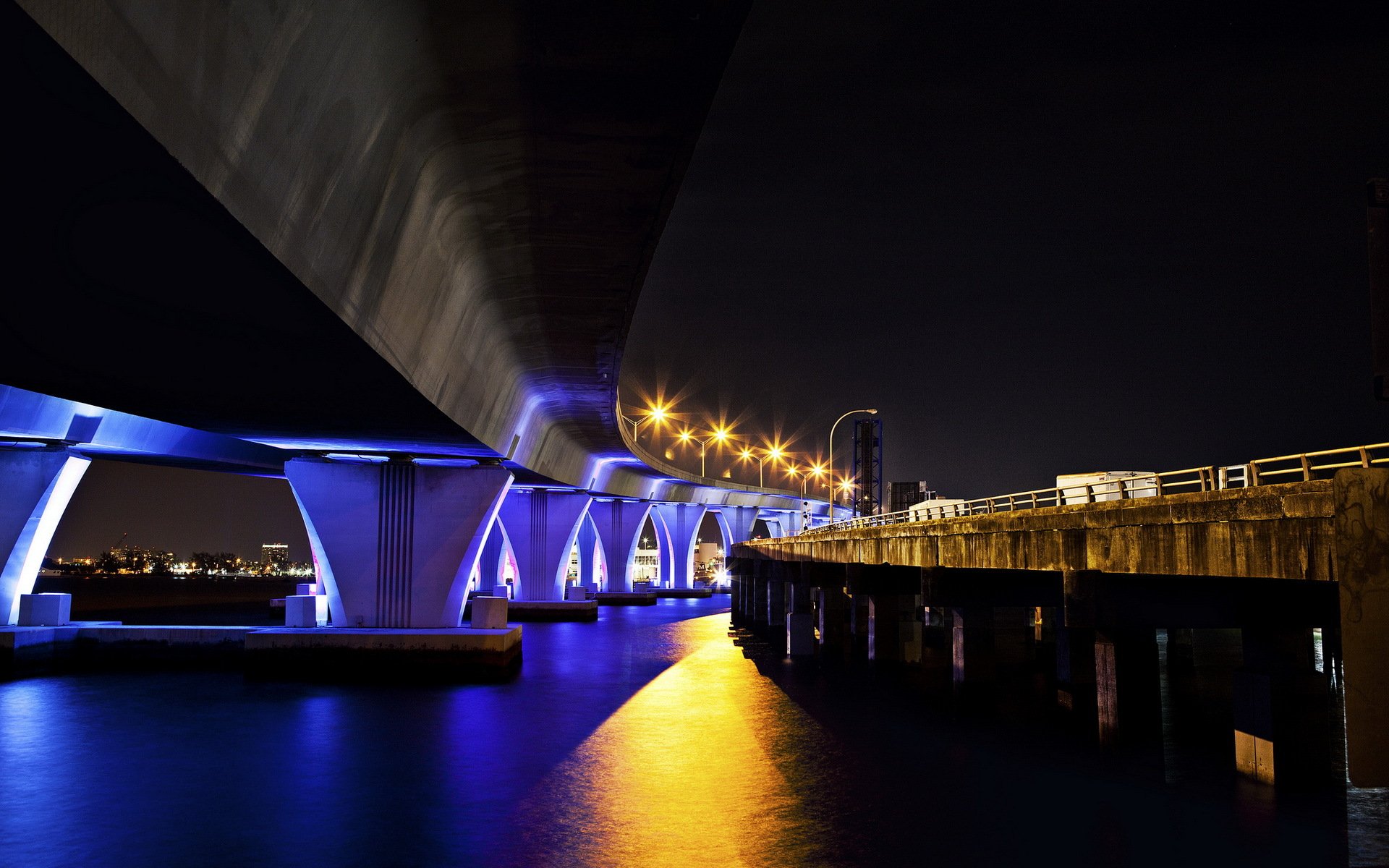 mai nuit ville pont