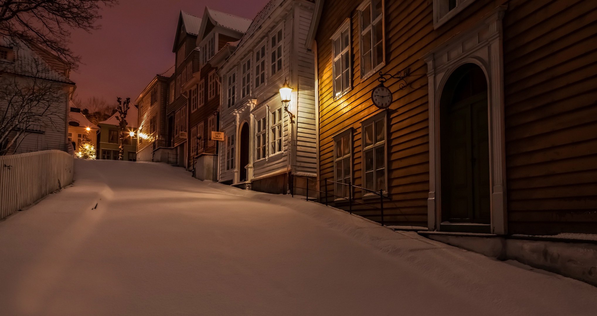 gamlebergen norway street winter