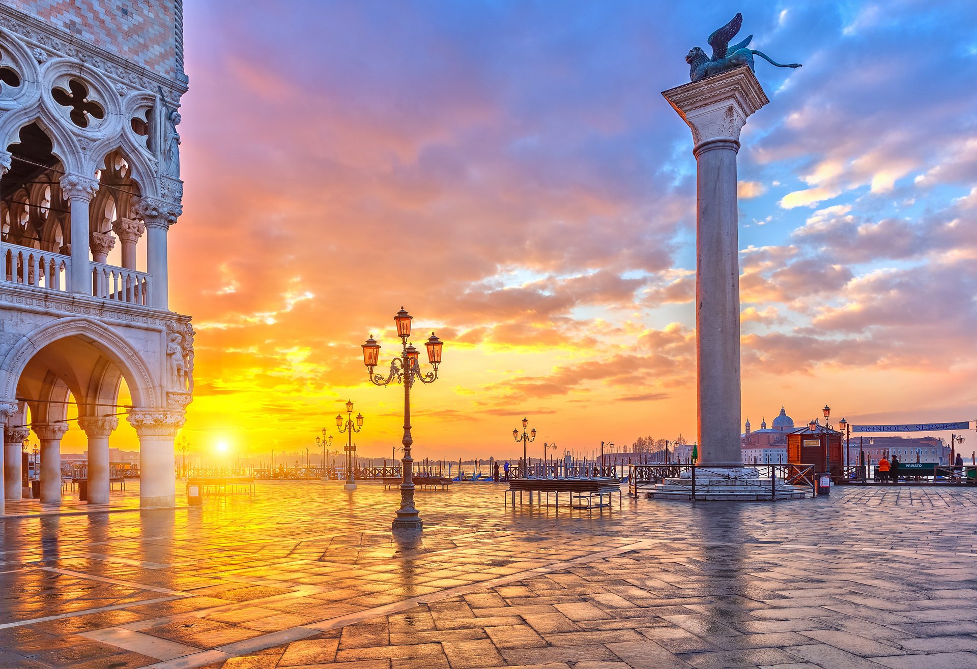 naturaleza cielo nubes agua paisaje puesta de sol ciudad italia venecia gran canal