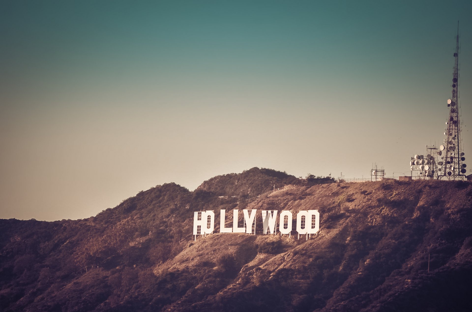 états-unis los angeles californie hollywood sign griffin park états-unis