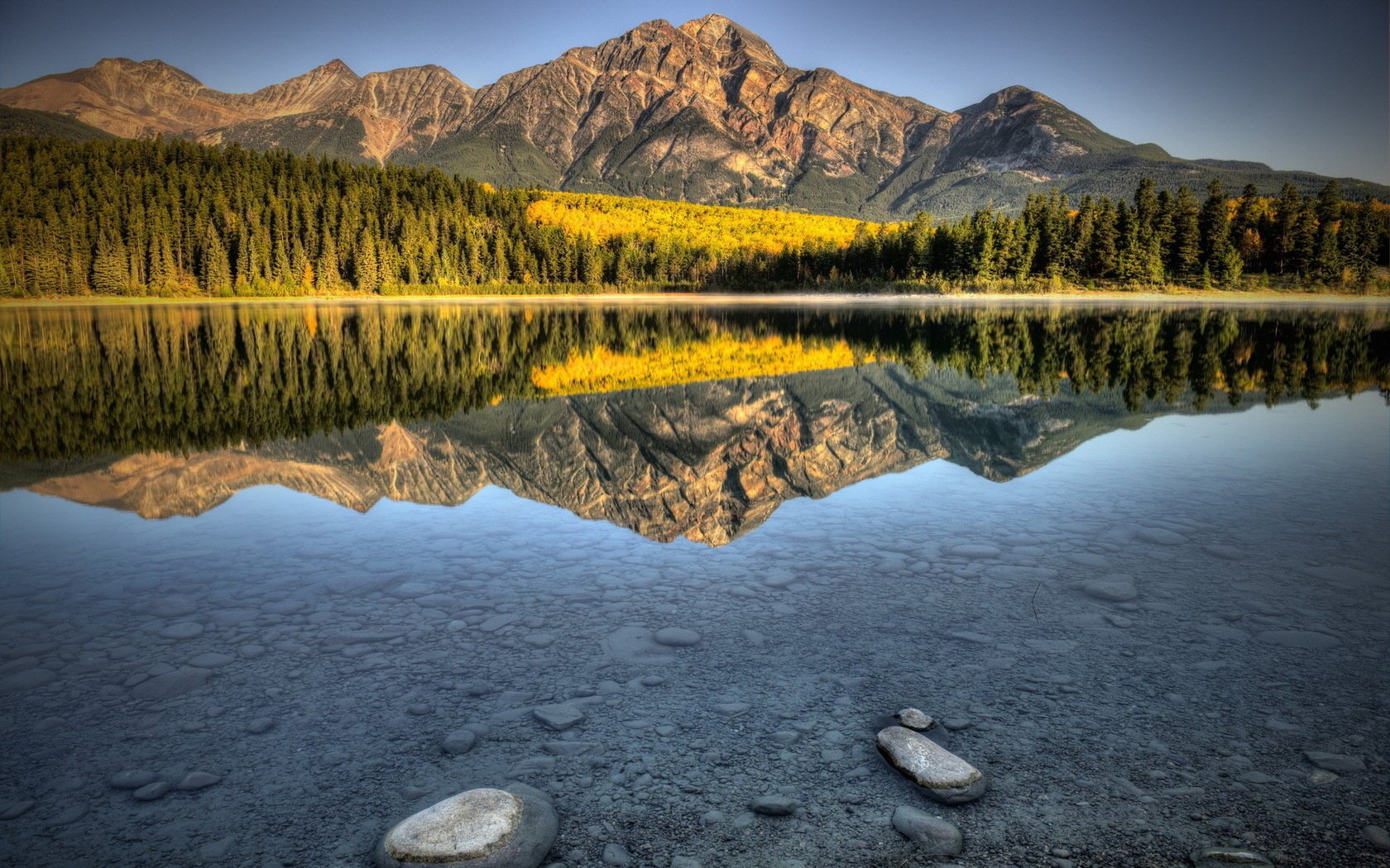 landscape mountains nature lake