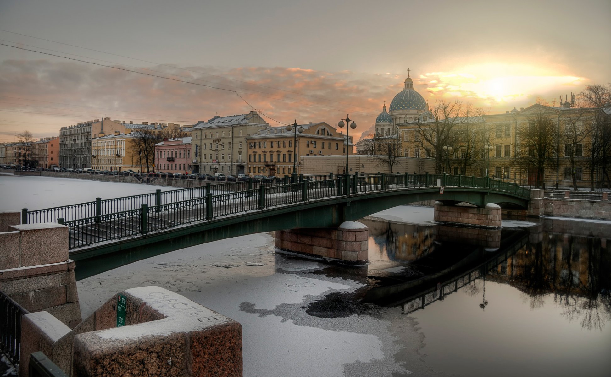 san pietroburgo fontanka inverno