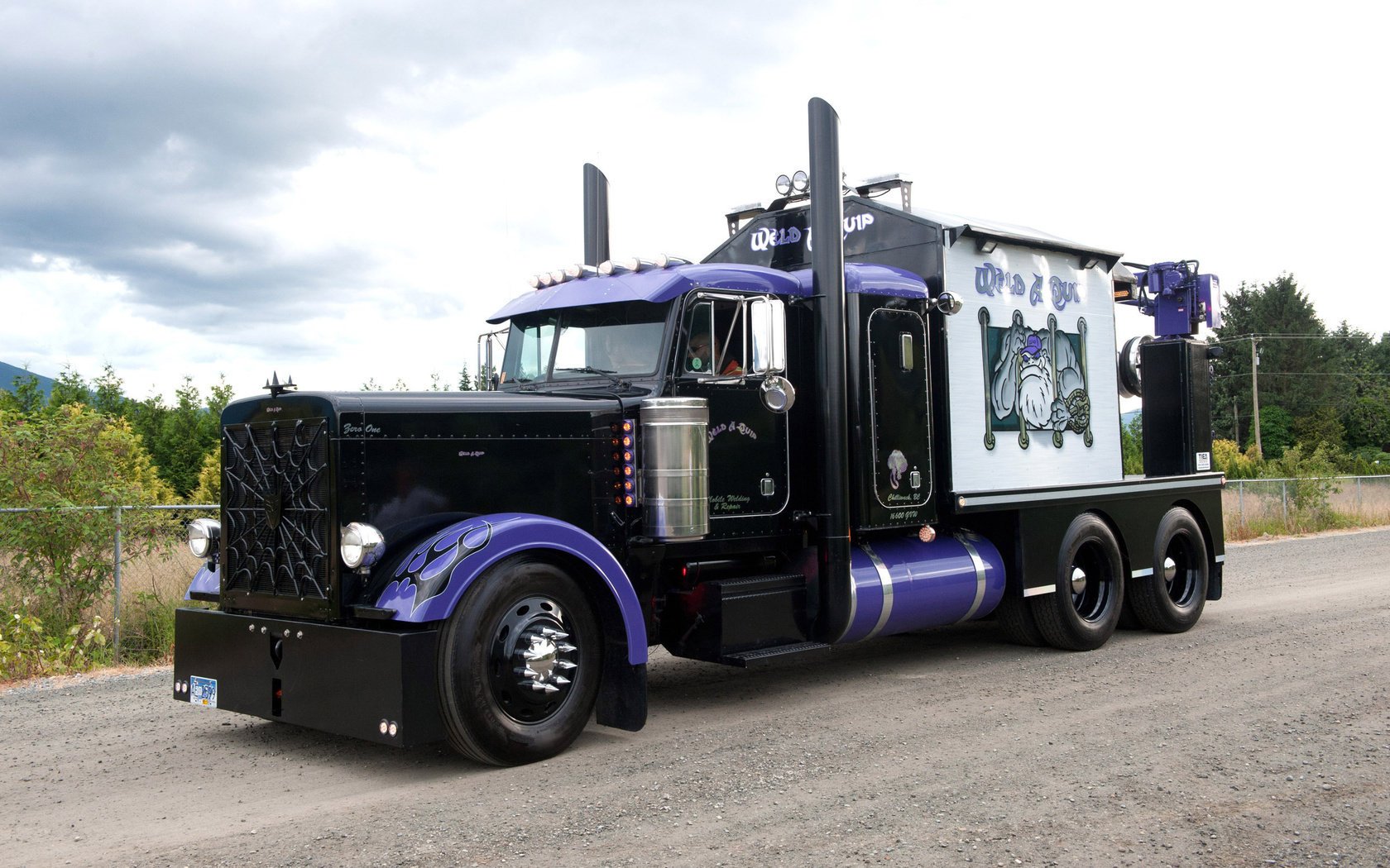 tuning chrom peterbilt 379 ciągnik