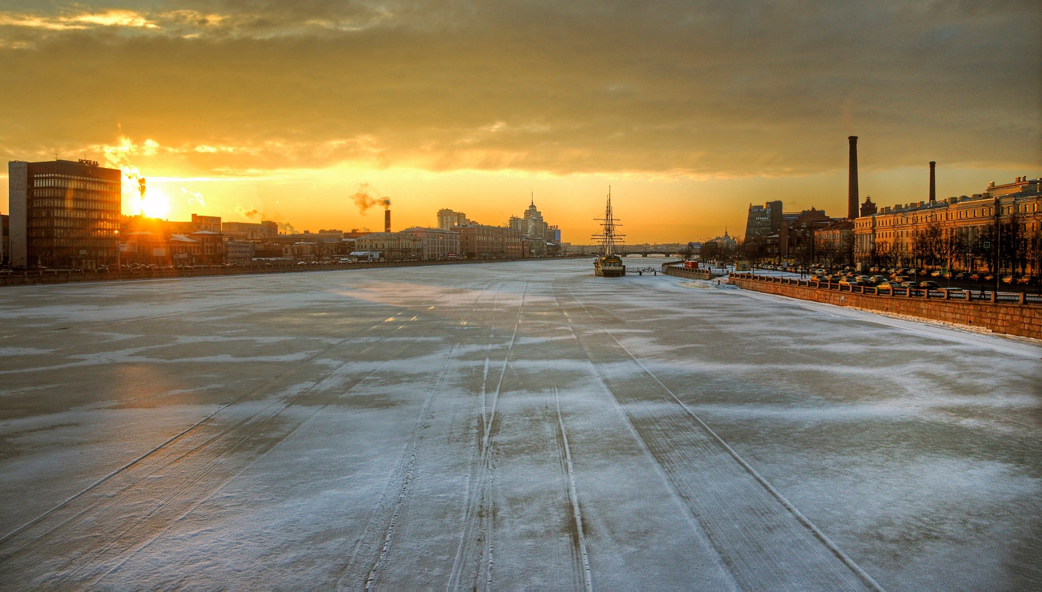 san pietroburgo neva febbraio