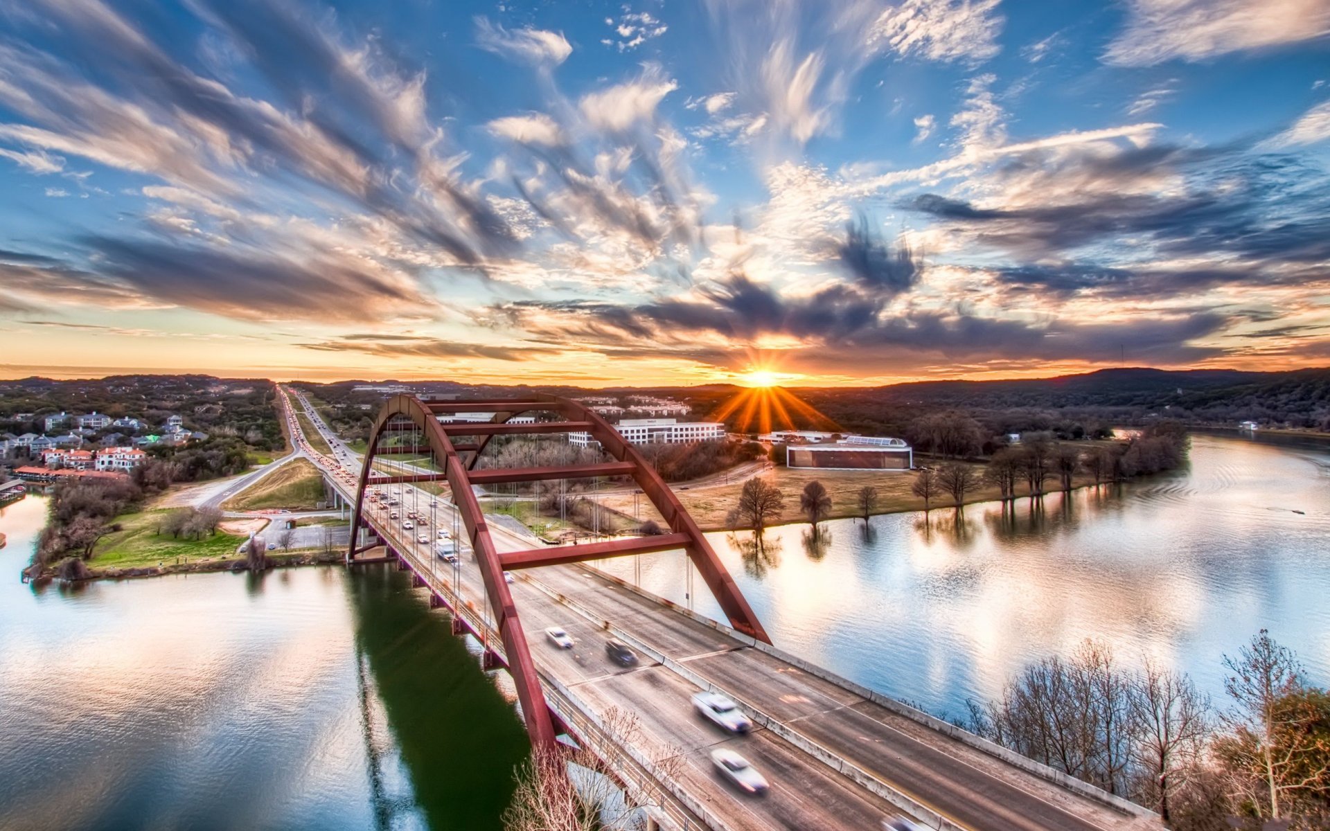 stany zjednoczone teksas austin pennybacker_bridge loop360_bridge miasto