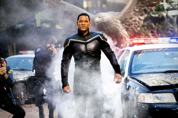 A shot from the movie with Will Smith
