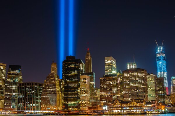 Un rayo alienígena en la ciudad de nueva York