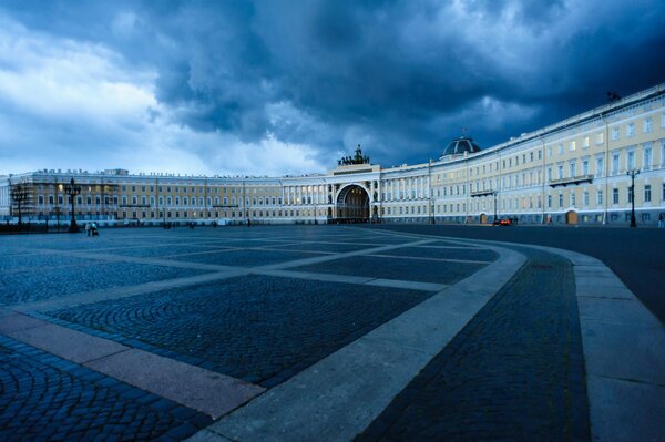 Санкт-петербург, питер, россия, дворцовая площадь