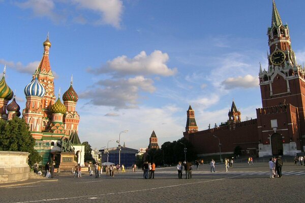 Red Square near the Kremlin walk