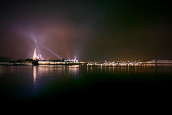 Peter and Paul Fortress in St. Petersburg, view from the other shore