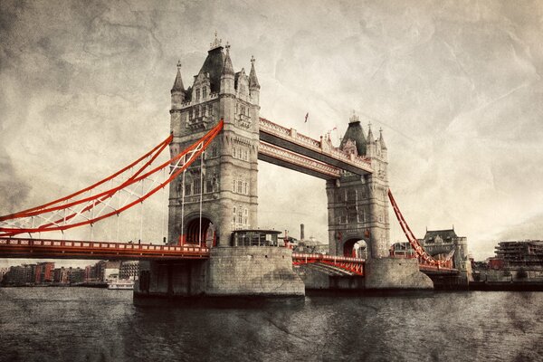 W Anglii starożytny Tower Bridge
