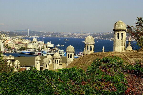 Panorama der Stadt Istanbul in der Türkei