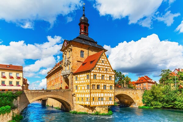 Hermoso puente en Alemania