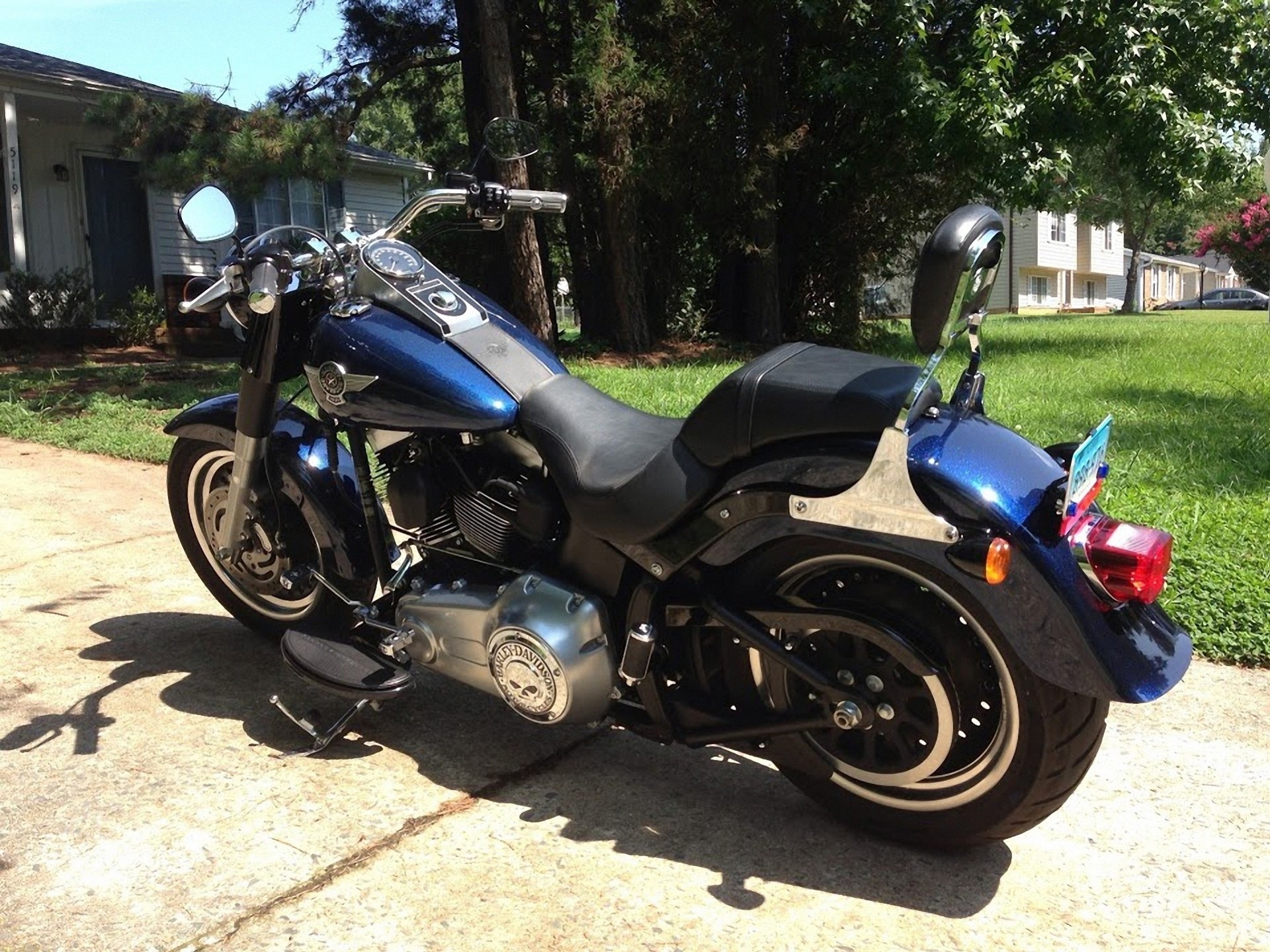 harley-davidson moto blu