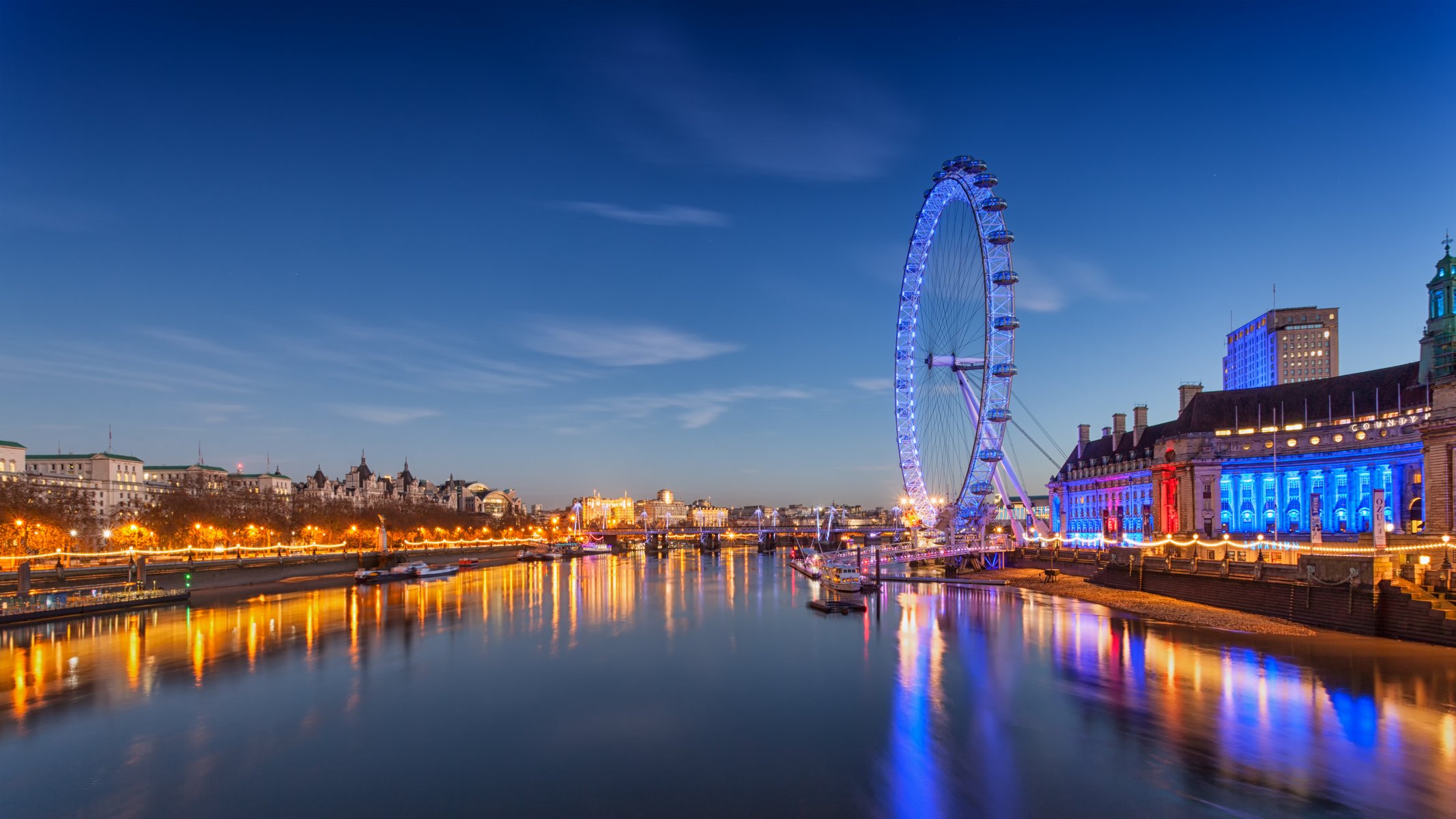 england london london eye river lights sky cloud