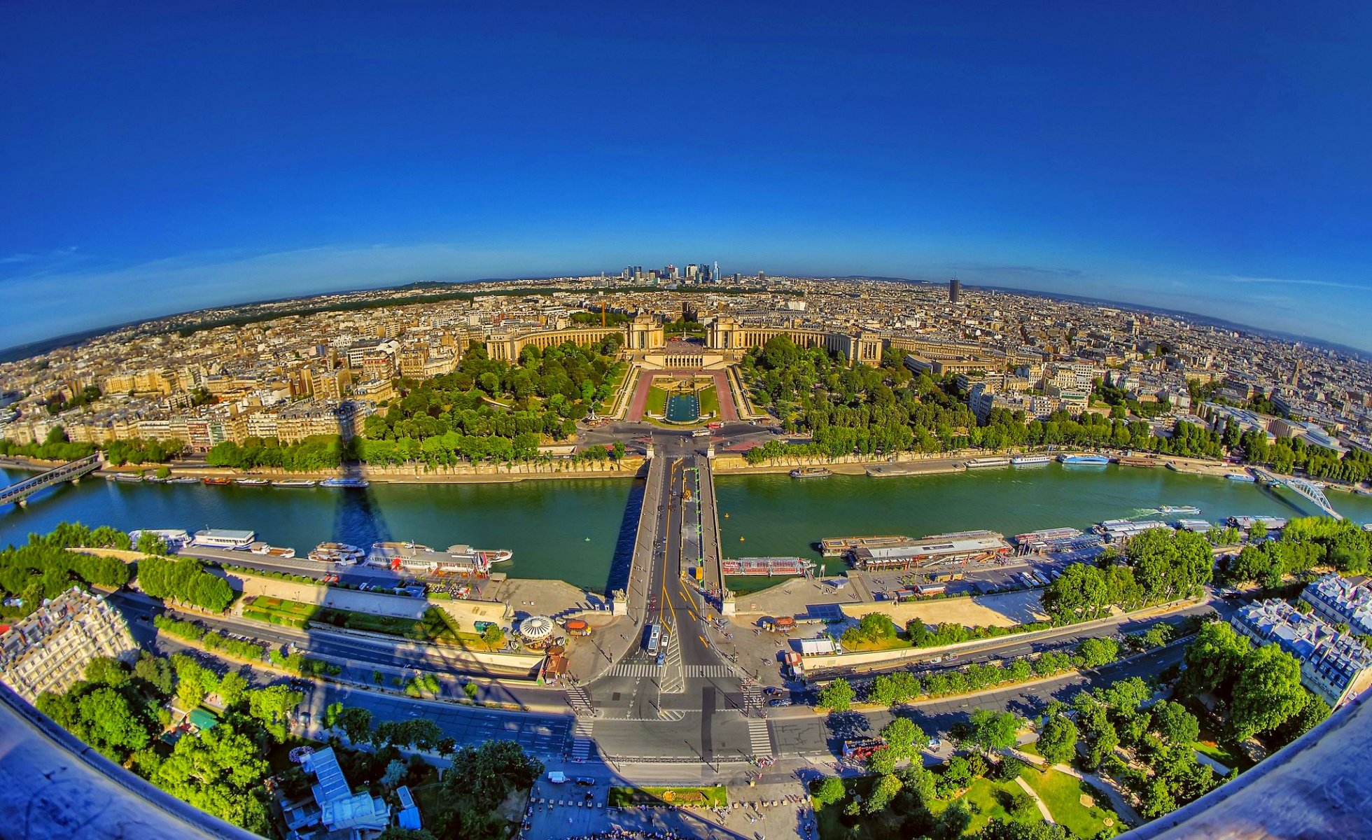 frankreich paris seine straßen gebäude schatten horizont