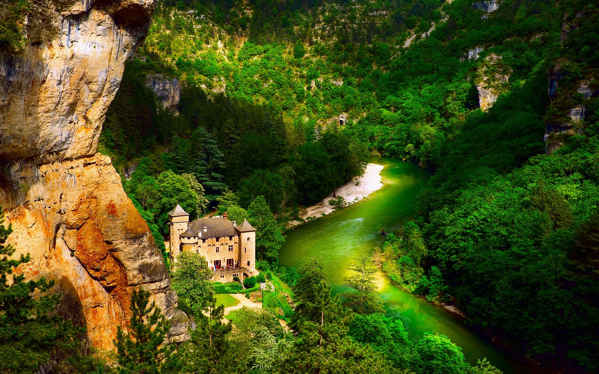 francia laval castillo río montañas bosque