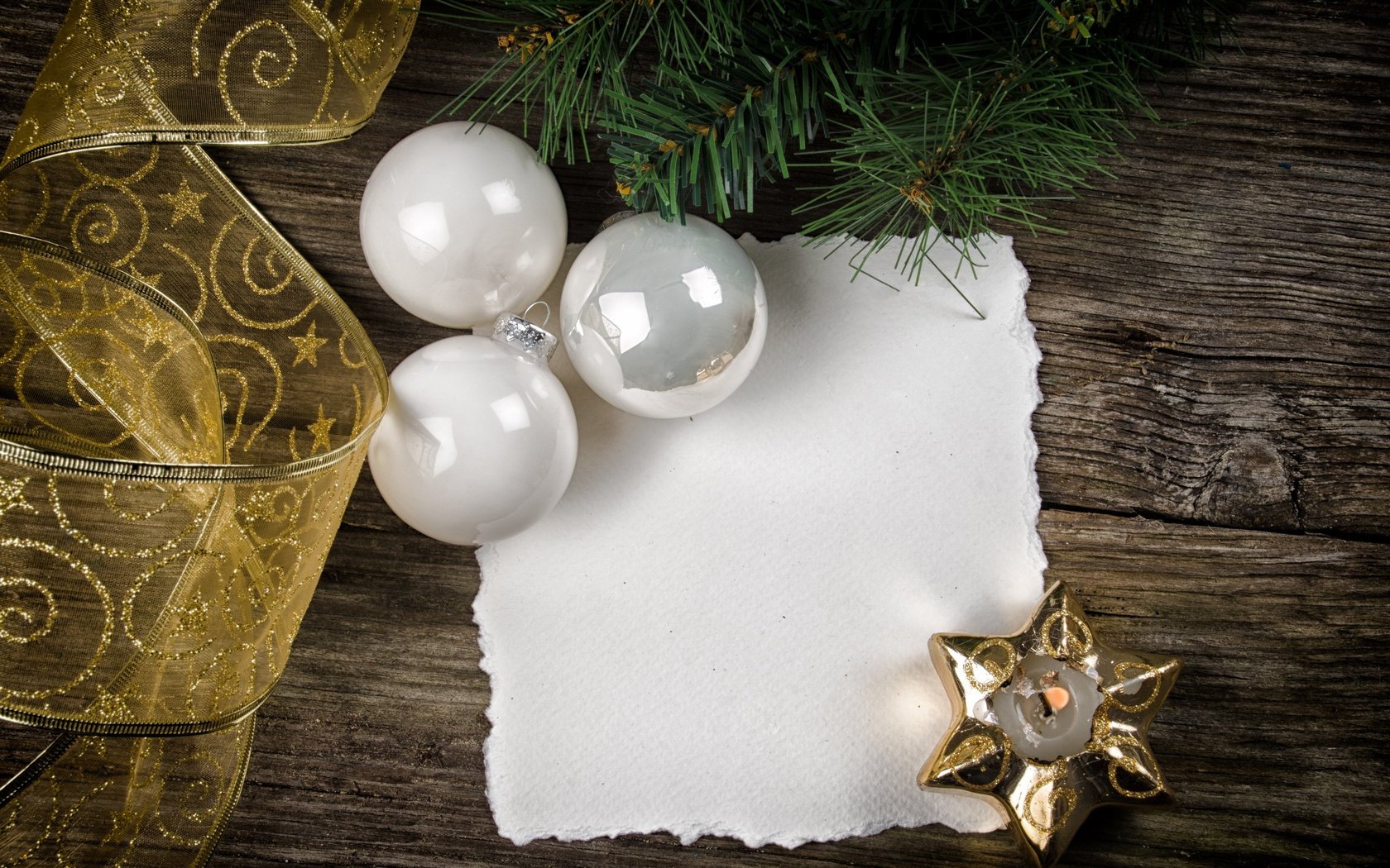 blanc boules branche arbre de noël ruban